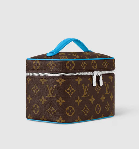 LV Nice Mini Vanity Case Gaston Blue