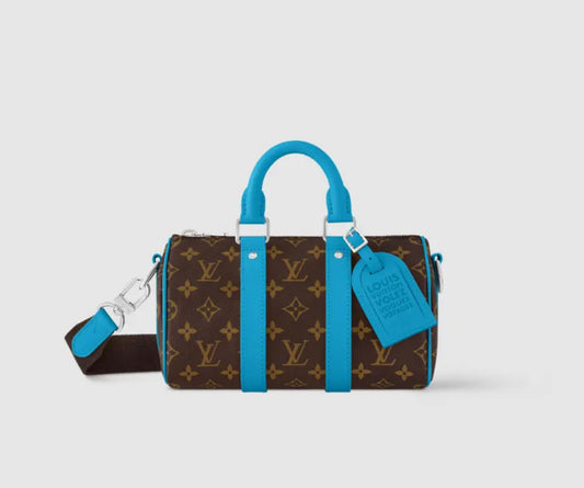LV Keepall Bandoulière 25 Gaston Blue