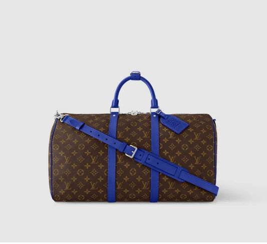 LV Keepall Bandoulière 50 Bag Indigo Blue